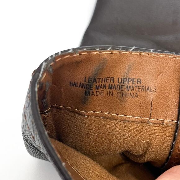 BOC Born Womens Boots Size 38 US 7 Brown Leather Knee High Riding Buckle Comfort - Picture 12 of 12